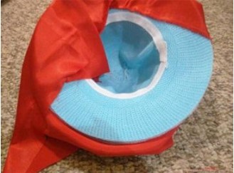 грибовидная шапка из обычной шапки