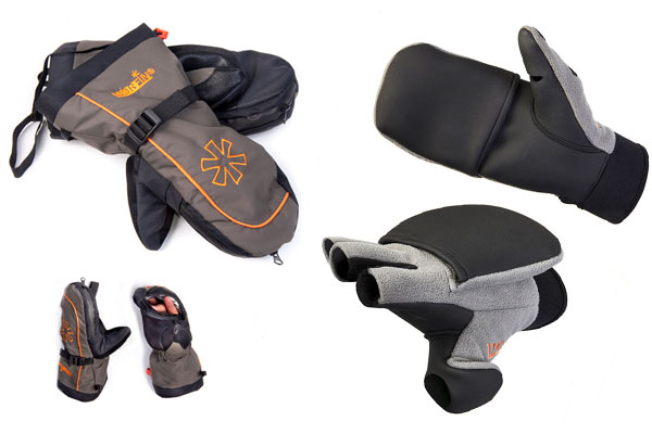 Купить тёплые перчатки для рыбалки Варежки для зимней рыбалки норфин