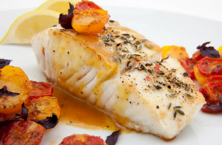 Филе палтуса запеченное в духовке