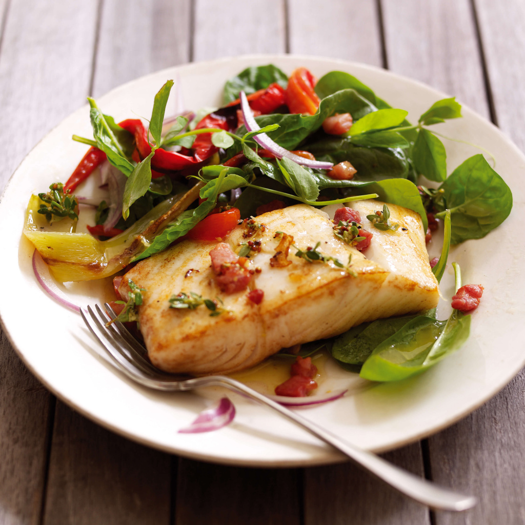 Салат из палтуса