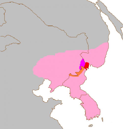 карта ареала дальневосточного леопарда