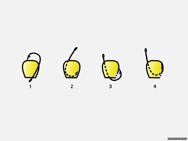 как насадить кукурузу на крючок (жало спрятано)