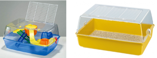 Клетка для джунгарика с пластиковыми бортами