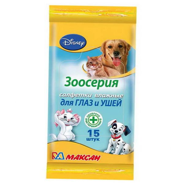 Влажные салфетки для глаз и ушей