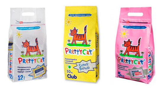 PRETTY CAT наполнитель для кошачьего туалета