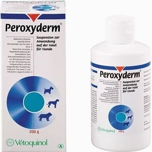 Шампунь Пероксидерм для мытья собак при демодекозе