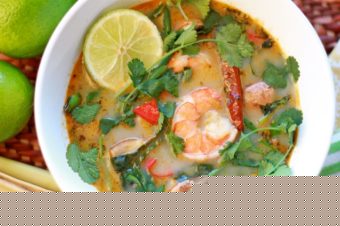 Рыбный суп с креветками