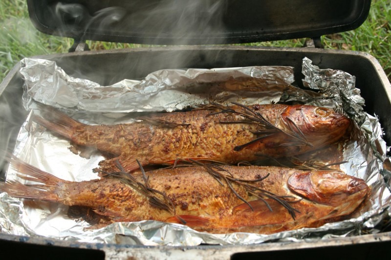 Копчение голавля фото