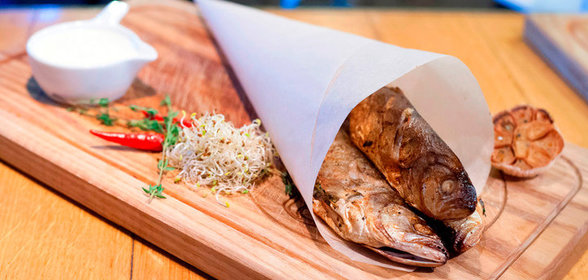 Луфарь на решетке в духовке Черноморская луфарь