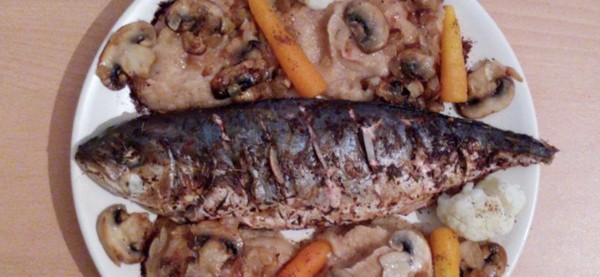 Рыба Ладрадра с грибами