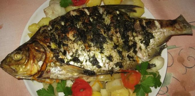 запеченная густера