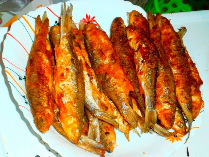 Жареная уклейка